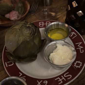 Pioneer Saloon - Jumbo Steamed California Artichoke - Steakhouses Near Me - Ketchum, Idaho Pioneer Saloon - Jumbo Steamed California Artichoke - Steakhouses Near Me - Ketchum, Idaho