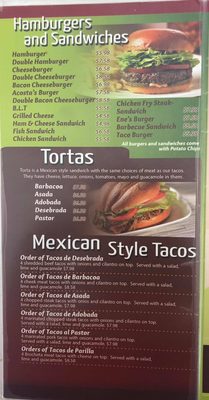 Menu photo 5 Acostas & Nieto's Cafe Hugoton, KS