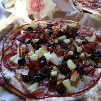 MOD Pizza - The Tyler (with mushrooms and black olives) - Pizza Near Me - Valencia, California MOD Pizza - The Tyler (with mushrooms and black olives) - Pizza Near Me - Valencia, California
