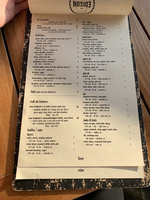 Menu photo 7 Edison, Craft Ales + Kitchen Asheville, NC