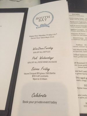 Menu photo 7 South Bay Greenwich, CT Menu photo 7 South Bay Greenwich, CT