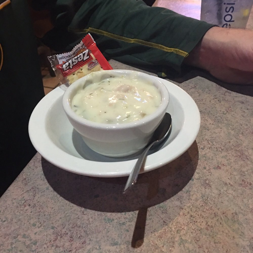 Three Guys and a Grill - Clam chowder soup. Tasty - American Near Me - Elkhart Lake, Wisconsin Three Guys and a Grill - Clam chowder soup. Tasty - American Near Me - Elkhart Lake, Wisconsin