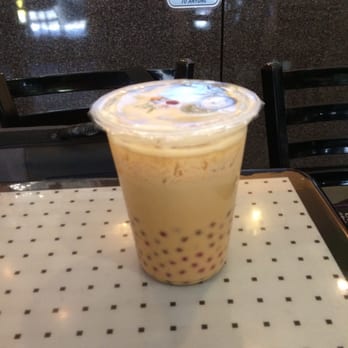 Breaktime Tea - Mango Milk Tea with strawberry and lychee popping boba. - Cafes Near Me - San Jose, California Breaktime Tea - Mango Milk Tea with strawberry and lychee popping boba. - Cafes Near Me - San Jose, California