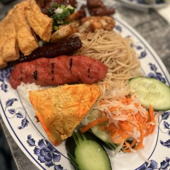 Com Tam Thuan Kieu - #2: #1: julienne pork, steamed egg cake, grilled pork roll, Chinese sausage, tofu shrimp cake, grilled shrimp + pork = $19.99 - Vietnamese Near Me - Garden Grove, California