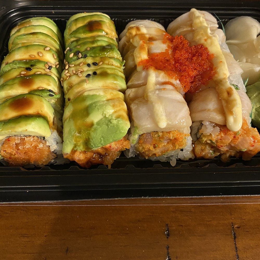 Fontana Sushi - Green Roll and Snow White Roll - Sushi Bars Near Me - Centennial, Colorado