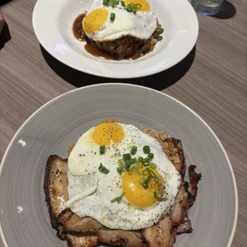 Basalt - Loco moco and pork belly plates - New American Near Me - Honolulu, Hawaii