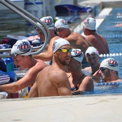 NISD Natatorium - Got to see the Olympic swim team during training camp. Too this picture of the crew.