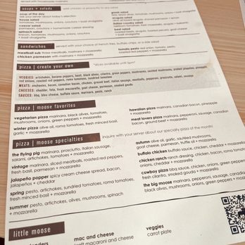 Blue Moose Pizza - a menu on a table - Italian Near Me - Vail, Colorado Blue Moose Pizza - a menu on a table - Italian Near Me - Vail, Colorado