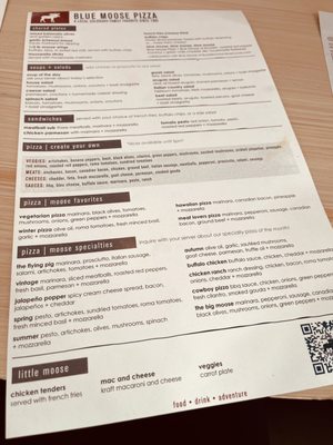 Menu photo 2 Blue Moose Pizza Vail, CO Menu photo 2 Blue Moose Pizza Vail, CO