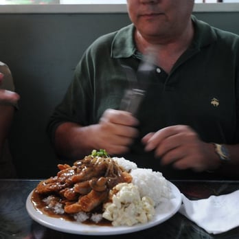 Da Kitchen Maui - Chicken Cutlet with brown gravy, mushrooms, and onions - Hawaiian Near Me - Kihei, Hawaii