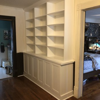 Yesterday's Trees Woodworking - a bedroom with built in bookshelves - Cabinetry Near Me Yesterday's Trees Woodworking - a bedroom with built in bookshelves - Cabinetry Near Me