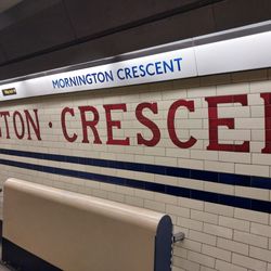 Mornington Crescent Tube Station - Sign