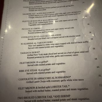 Luna Rossa - Menu - Italian Near Me - Henderson, Nevada