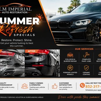 E.M Imperial Auto Restoration - Body Shops Near Me - Houston, Texas E.M Imperial Auto Restoration - Body Shops Near Me - Houston, Texas