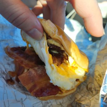 Wendys - Baconator breakfast sandwich - this is a hearty bite - Burgers Near Me - Tifton, Georgia Wendys - Baconator breakfast sandwich - this is a hearty bite - Burgers Near Me - Tifton, Georgia