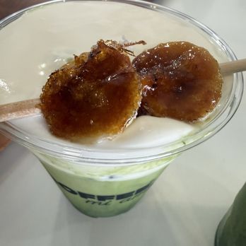 Coffee, Mi Amor - , crème brûlée banana Matcha - Cafes Near Me - Chatsworth, California