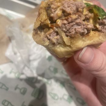 Shake Shack I-Drive - Double ShackBurger. The bun was not toasted and was soggy. Cheese was also tasted like canned cheap cheese - Ice Cream & Frozen Yogurt Near Me - Orlando, Florida Shake Shack I-Drive - Double ShackBurger. The bun was not toasted and was soggy. Cheese was also tasted like canned cheap cheese - Ice Cream & Frozen Yogurt Near Me - Orlando, Florida