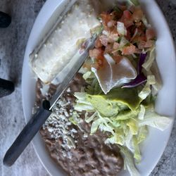 Ay Wey Restrobar - Chicken enchiladas with beans