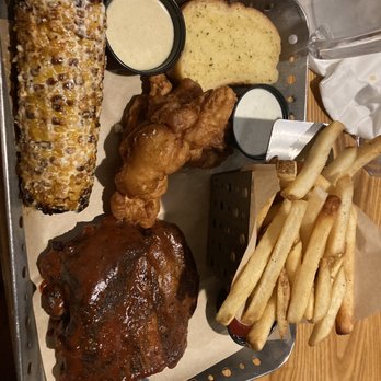 Chili's - Half rack of ribs with chicken tenders and fries along with toast and corn. - Tex-Mex Near Me - Mililani, Hawaii Chili's - Half rack of ribs with chicken tenders and fries along with toast and corn. - Tex-Mex Near Me - Mililani, Hawaii