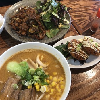 Three Bowls Ramen - Miso ramen, cream croquette, bulgogi platter - Noodles Near Me - Woodside, New York Three Bowls Ramen - Miso ramen, cream croquette, bulgogi platter - Noodles Near Me - Woodside, New York