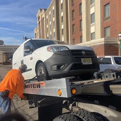 Randy Mitchell Towing - Promaster city leaking like a sieve! Operator said NO RIDERS.