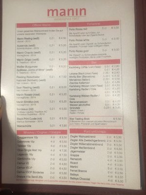 Menu photo 3 Manin Saarbrücken, SL Menu photo 3 Manin Saarbrücken, SL