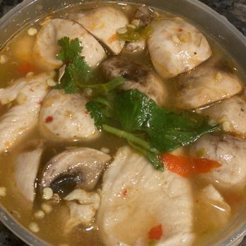 Savory Thai - Tom Yum Soup with chicken - Thai Near Me - Oceanside, California Savory Thai - Tom Yum Soup with chicken - Thai Near Me - Oceanside, California