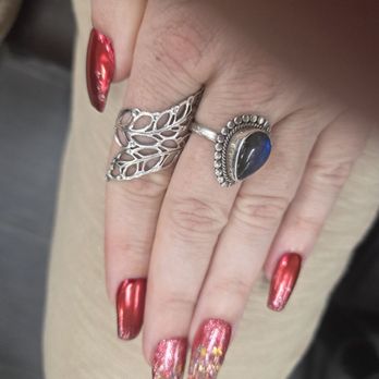 Inspirit Nails & Spa - Vintage Classy Christmas nails - Nail Salons Near Me - Escondido, California Inspirit Nails & Spa - Vintage Classy Christmas nails - Nail Salons Near Me - Escondido, California
