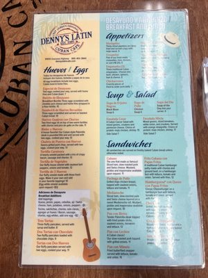 Menu photo 2 Denny's Latin Cafe Key Largo, FL