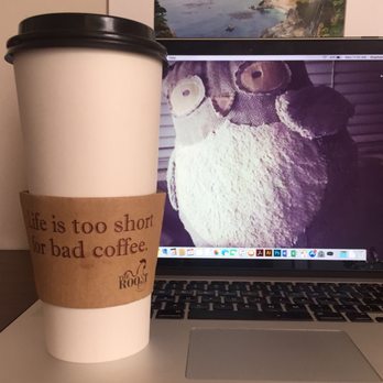 The Roost - My hazelnut latte is a "Hooty approved" pick me up while working on my latest project! - Coffee & Tea Near Me - Reno, Nevada