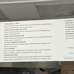 Menu Menu