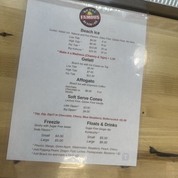 So Cal Famous Beach Ice - The menu - Ice Cream & Frozen Yogurt Near Me - Poway, California So Cal Famous Beach Ice - The menu - Ice Cream & Frozen Yogurt Near Me - Poway, California