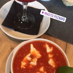 Galeria MM - Strawberry margarita and some tomato soup with mozzarella! Delicious