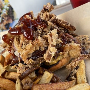 MishMash Catering - Hamburger with shredded rib. - Caterers Near Me - San Diego, California MishMash Catering - Hamburger with shredded rib. - Caterers Near Me - San Diego, California