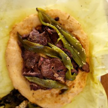DNM Grillen Native - Mutton sandwich with roasted green chile (peel and deseed at your own speed) - American Near Me - Shiprock, New Mexico