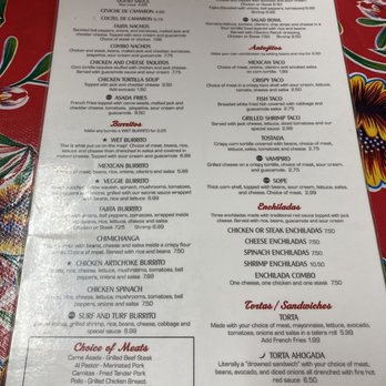 El Rio Verde - Menu - Mexican Near Me - Tulsa, Oklahoma