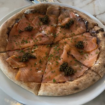 Spago - Smoked salmon pizza with caviar - New American Near Me - Las Vegas, Nevada Spago - Smoked salmon pizza with caviar - New American Near Me - Las Vegas, Nevada
