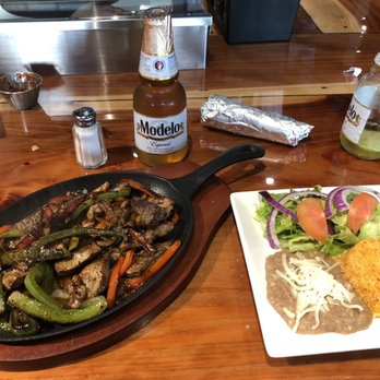 El Grullense Jal - Beef Fajitas with a Modeló - Mexican Near Me - Hollister, California El Grullense Jal - Beef Fajitas with a Modeló - Mexican Near Me - Hollister, California