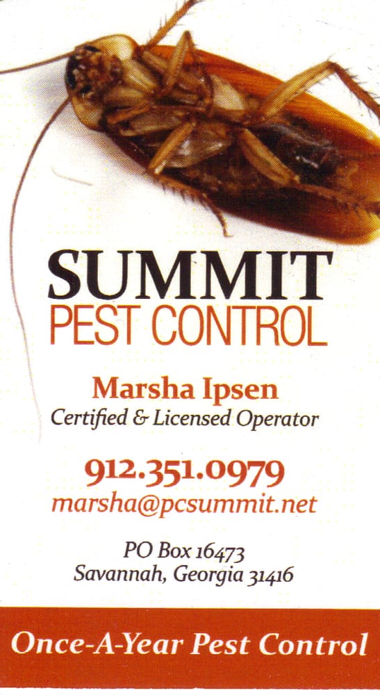 SUMMIT PEST CONTROL Updated August 2024 8623 W Creighton Pl, Savannah, Pest