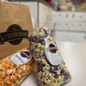 Al's Delicious Popcorn - Cheeseburger flavor + Lavender Chai Tea flavor - Popcorn Shops Near Me - Columbus, Ohio Al's Delicious Popcorn - Cheeseburger flavor + Lavender Chai Tea flavor - Popcorn Shops Near Me - Columbus, Ohio