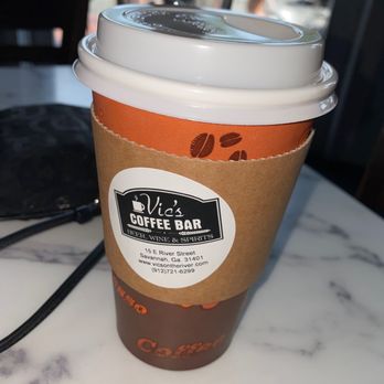 Vic's Coffee Bar - Medium white chocolate and caramel latte!!! Delish in a cup!!! - Coffee & Tea Near Me - Savannah, Georgia Vic's Coffee Bar - Medium white chocolate and caramel latte!!! Delish in a cup!!! - Coffee & Tea Near Me - Savannah, Georgia
