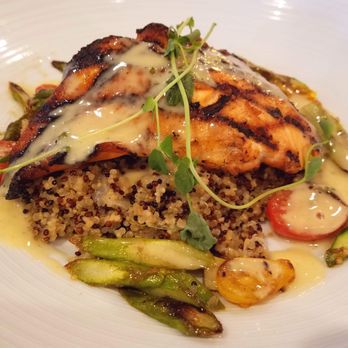 Fork & Barrel - Salmon entree with quinoa, asparagus, and grape tomatoes - Caterers Near Me - Louisville, Kentucky