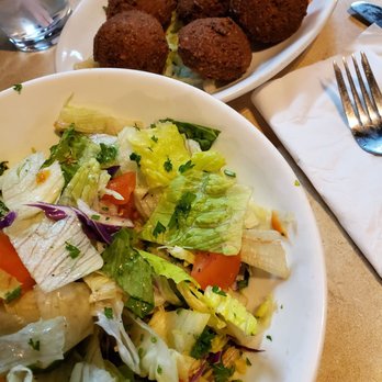 La Pita - Small garden salad and falafel. - Mediterranean Near Me - St. Joseph, Michigan La Pita - Small garden salad and falafel. - Mediterranean Near Me - St. Joseph, Michigan