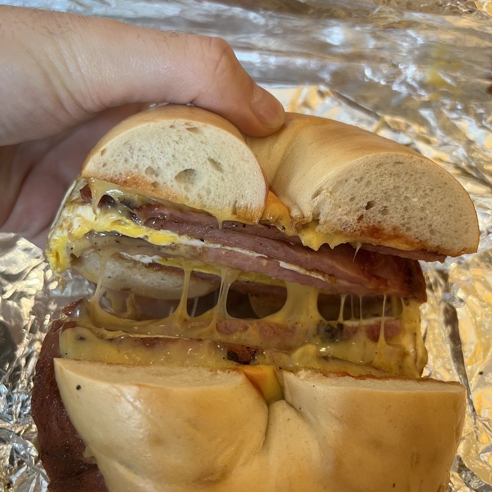 Pascarella Brothers Delicatessen - Taylor Ham, Egg, Cheese, Salt, Pepper, Ketchup, on a PLAIN bagel - Delis Near Me - Chatham, New Jersey Pascarella Brothers Delicatessen - Taylor Ham, Egg, Cheese, Salt, Pepper, Ketchup, on a PLAIN bagel - Delis Near Me - Chatham, New Jersey