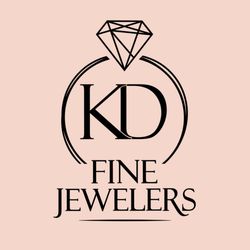 KD Fine Jewelers Logo, featuring a diamond design.