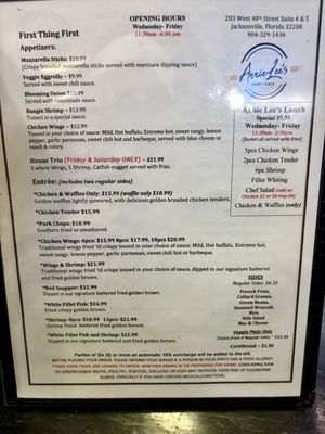 Menu photo 1 Annie Lee’s Bakery & Diner Jacksonville, FL Menu photo 1 Annie Lee’s Bakery & Diner Jacksonville, FL