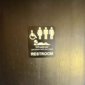 Synth Beer - Bathroom signs - Breweries Near Me - Costa Mesa, California
