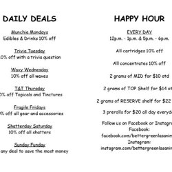 Better Green - Our specials
