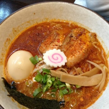 Taishoken Ramen - "Very spicy" ramen w egg - Ramen Near Me - Vancouver, British Columbia Taishoken Ramen - "Very spicy" ramen w egg - Ramen Near Me - Vancouver, British Columbia