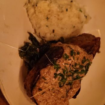 Field & Tides - Salmon with seasoned mashed potatoes - Southern Near Me - Houston, Texas Field & Tides - Salmon with seasoned mashed potatoes - Southern Near Me - Houston, Texas